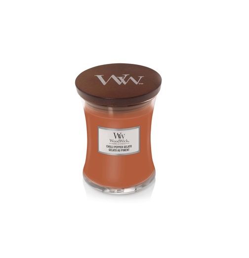 Ароматична свічка з червоним перцем і ваніллю Woodwick Mini Chilli Pepper Gelato 85 г